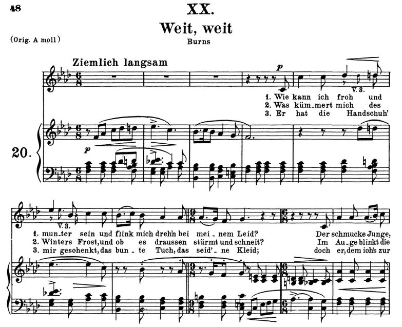 Weit, weit Op.25 No.20, f-moll, R.Schumann (Myrten...