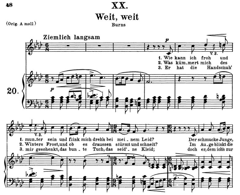 Weit, weit Op.25 No.20, f-moll, R.Schumann (Myrten...