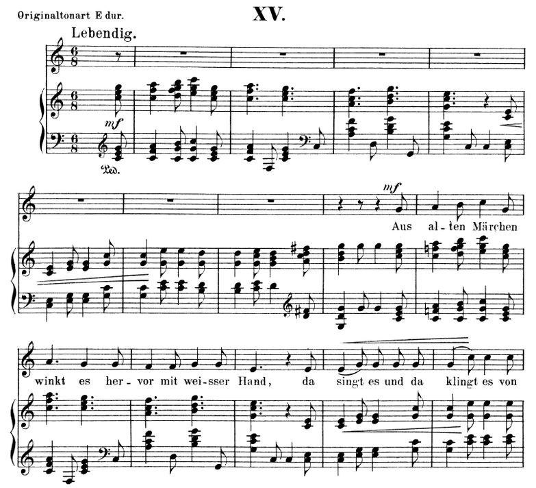 Aus alten Märchen Op.48 No.15, C-Dur , R.Schumann ...