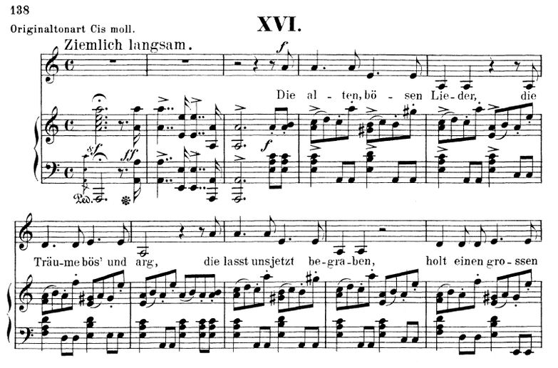 Die alten bösen Lieder Op.48 No.16, a-moll, R.Schu...
