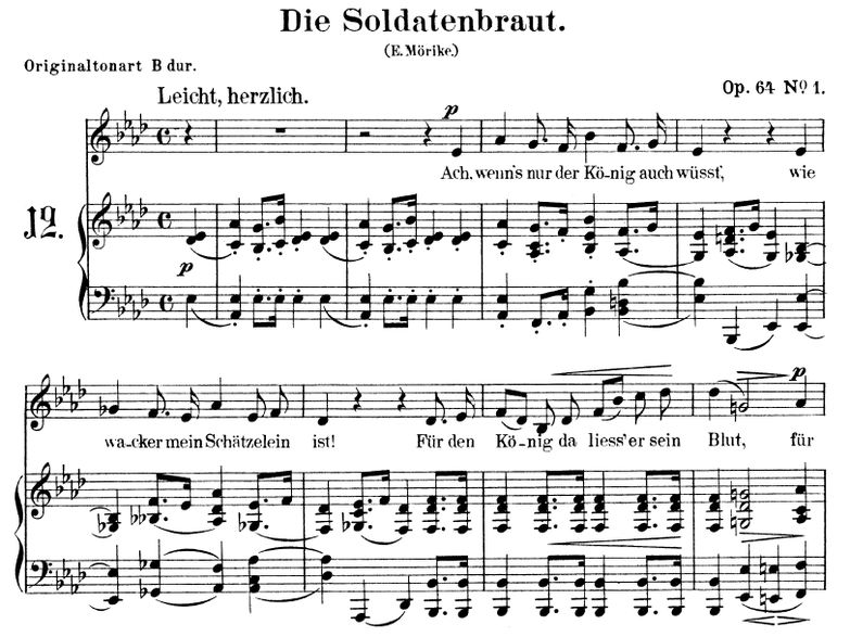 Die Soldatenbraut Op. 64 No.1, As-Dur, R.Schumann....