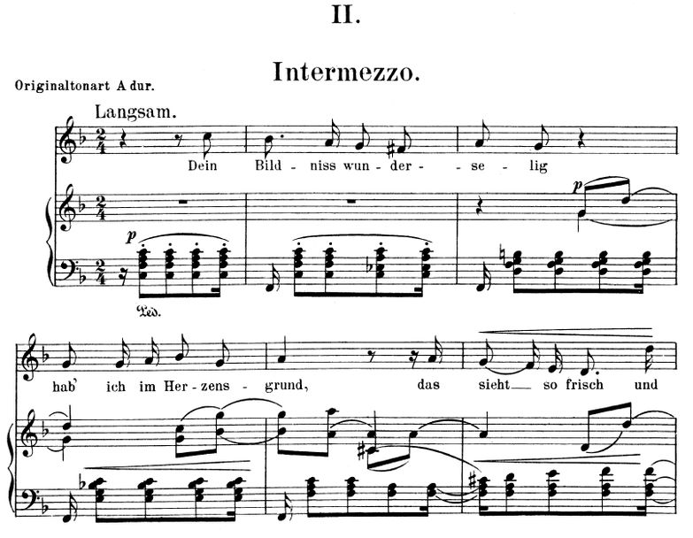 Intermezzo Op. 39 No.2, F-Dur, R.Schumann. Band I,...
