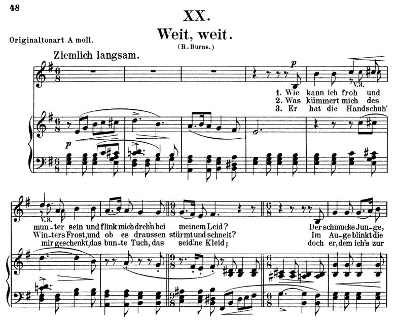 Weit, weit Op.25 No.20, e-moll, R.Schumann (Myrthe...