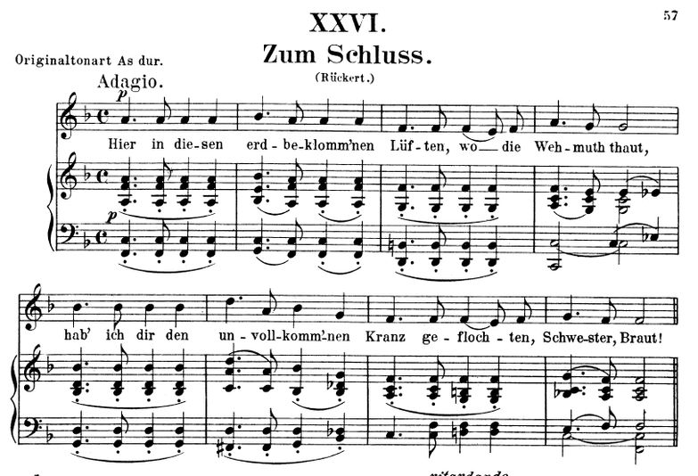 Zum schluss Op.25 No.26, F-Dur, R.Schumann (Myrthe...