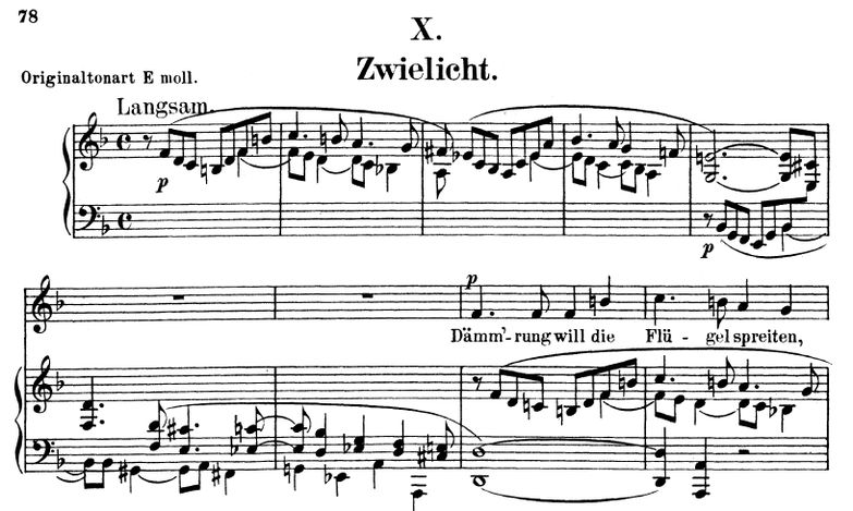 Zwielicht Op.39 No.10 , d-moll, R.Schumann (Lieder...