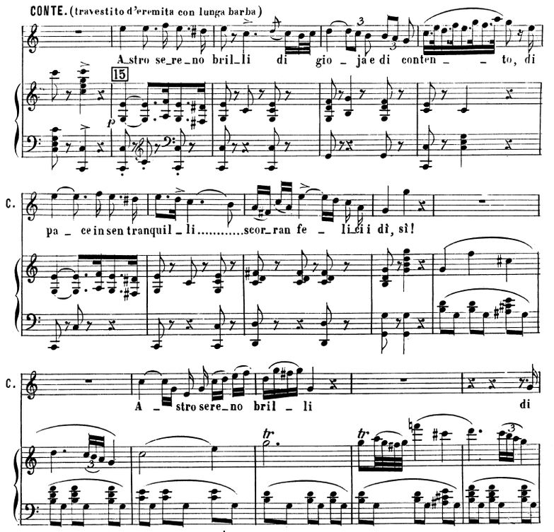 Astro sereno brilli di gioia. Aria for Tenor (Cont...