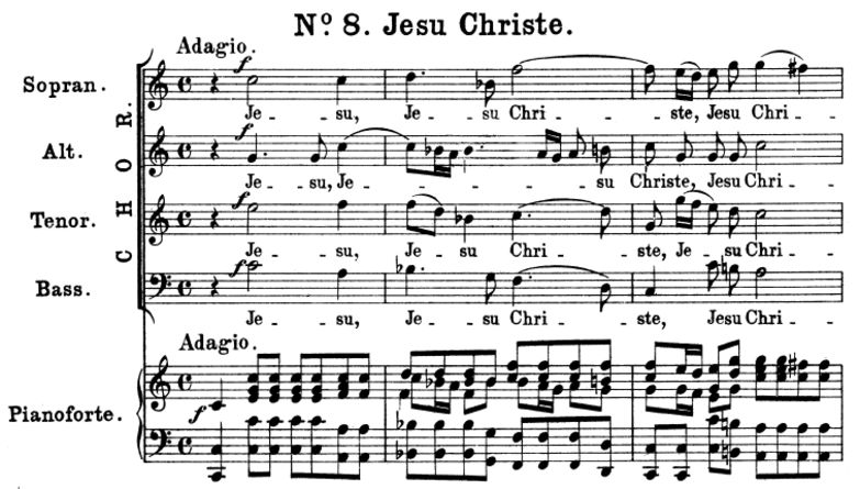 No.8 Jesu Christe & Cum sancto spiritu: Choir SATB...