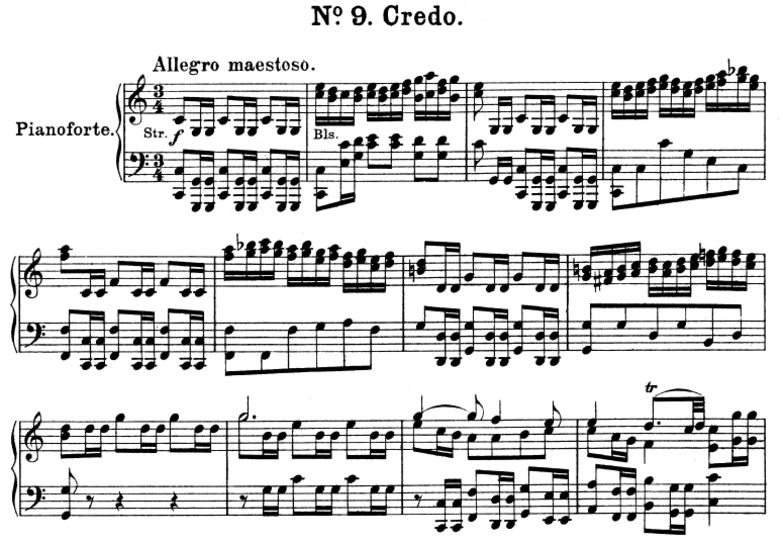 No.9 Credo: Choir SATB and Piano. Great Mass in C ...