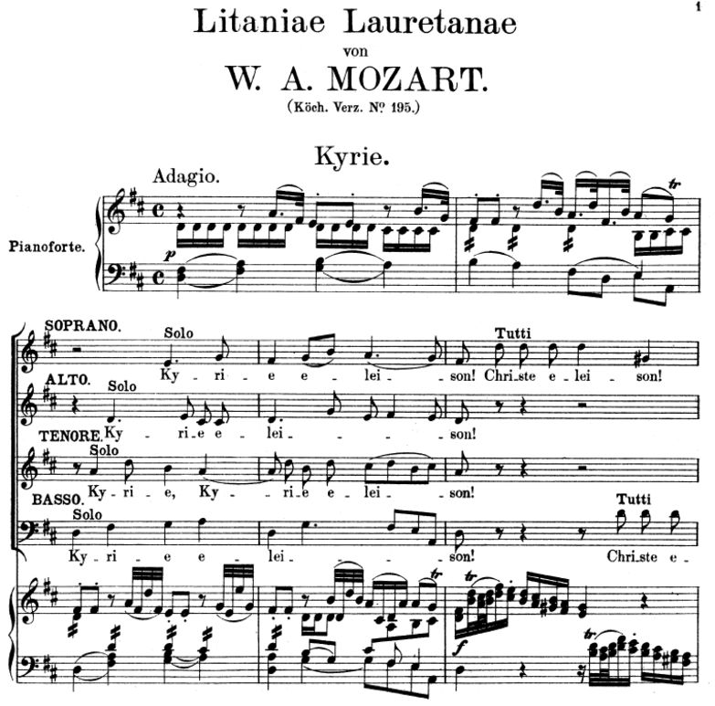01 Kyrie Solo Quartet SATB, Choir SATB and Piano. ...