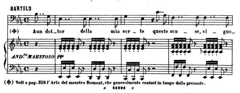 A un dottor della mia sorte. Aria for Bass (Bartol...