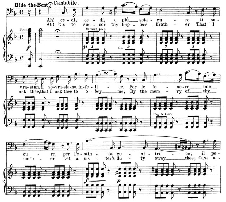 Ah, cedi cedi: Aria for Bass Raimondo Bidebent). G...