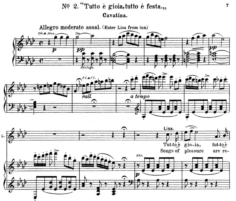 Tutto e gioia, tutto e festa. Aria for Soprano (Li...